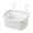 White2, variant on Kitchen Hanging Storage Basket with Hook,Hanging Wall Basket Over the Cabinet Door Organizer Plastic Baskets for Organizing - Space-Saving Hanging Baskets for Organizing Wall Mount Storage(White3)