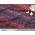 thumbnail image 2 of Soimoi Polyester Crepe Fabric Dot,Stripe & Geometric Ethnic Decor Fabric Printed Yard 52 Inch Wide, 2 of 3