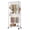White, variant on edx 3 Tier Heavy Duty Rolling Garment Rack with Lockable Rollers,Freestanding Clothing Rack,Black,46.46"W x 17.91"D x 80.71"H