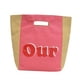thumbnail image 1 of Bolso de lona Bolsa de compras Bolsa de cosméticos Bolsa de comestibles Bolsa de lona reutilizable para mujeres Bolsa de viaje para desplazamientos de Rosa, 1 of 9