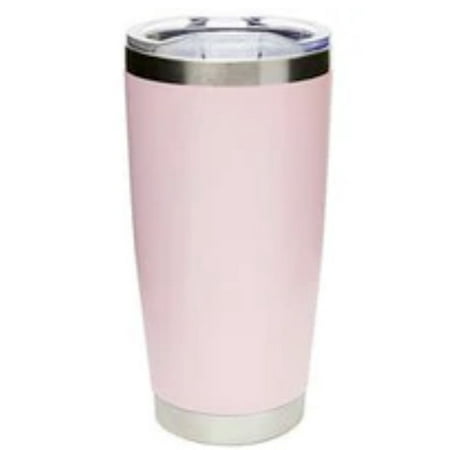 

Carson Home Accents Stainless Steel 20 Ounce Tumbler with Splash Proof Lid (Pink)