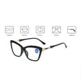 thumbnail image 3 of Womens Cat Eye Reading Glasses Readers Anti-Blue Light, 3 of 3