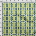 thumbnail image 3 of oneOone Cotton Poplin Fabric Diamond & Swirl Ikat Decor Fabric Printed BTY 42 Inch Wide, 3 of 4