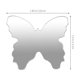 thumbnail image 2 of Mini espejo para teléfono inteligente, calcomanía de espejo de mariposa, pegatinas adhesivas para espejo de maquillaje, 5 uds., 2 of 8