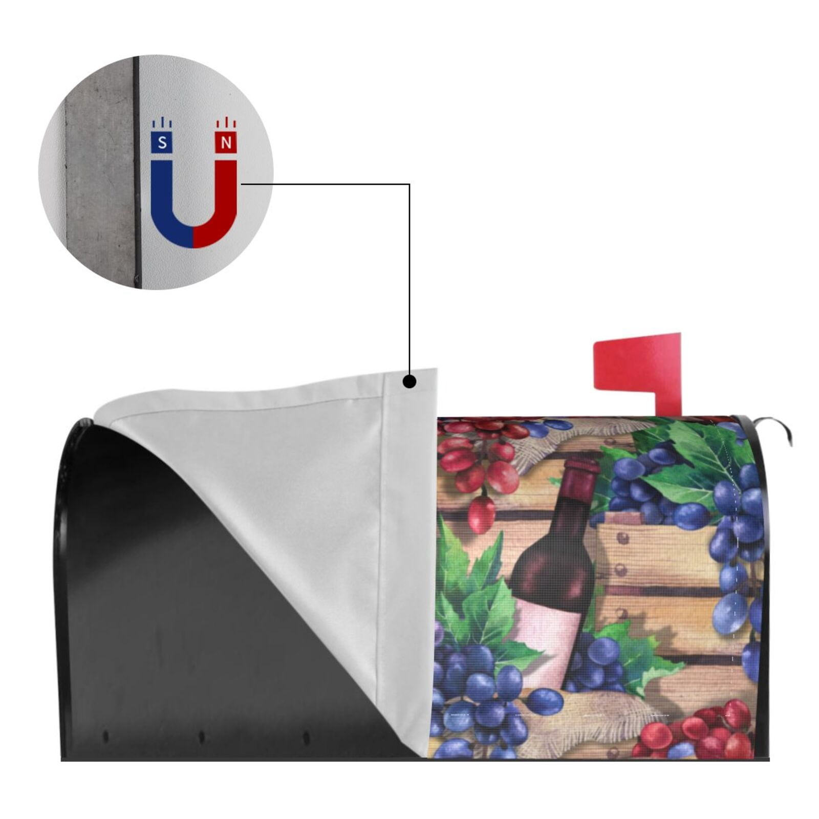 Kdxio Magnetic Mailbox Cover 21x18 in Mailbox Cover Outdoor Decoration Holiday Mailbox Covers for Home Garden Yard-21x18 in