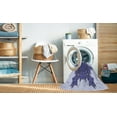 thumbnail image 2 of Ahgly Company Machine Washable Indoor Round Transitional Slate Blue Area Rugs, 8' Round, 2 of 7