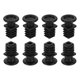 thumbnail image 1 of Uxcell 8 juegos de pies niveladores, M6x19x19mm Plástico Ajustable para Muebles, Inserto Rosqueado Cuadrado para Niveladores de Muebles de Mesa y Silla, Negro, 1 of 7