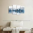 thumbnail image 2 of Elephant Stock Lake In The Valley Wall Art - Horizontal Multi Panel Canvas - Living Room Wall Decor - Abstract Multi Panel - Gray And Blue Decor By Nan - 36" x 22", 2 of 4