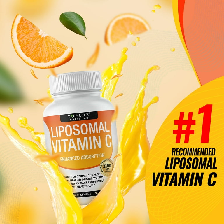 lipid soluble vitamin c Toplux Liposomal Vitamin C 2100mg