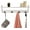 White, variant on Coat Rack with Shelf - Wall Mount Shelf with 4 Hooks for Purses, Jackets and Keys - Coat Rack for Entryway, Mudroom, or Hallway (Black)