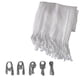 thumbnail image 2 of Pashmina larga fina Chal agradable y ligero Mascada elegantes de colores y para cualquier época del año Blanco CHIC-FANTASY Bufanda para el cuello, 2 of 3