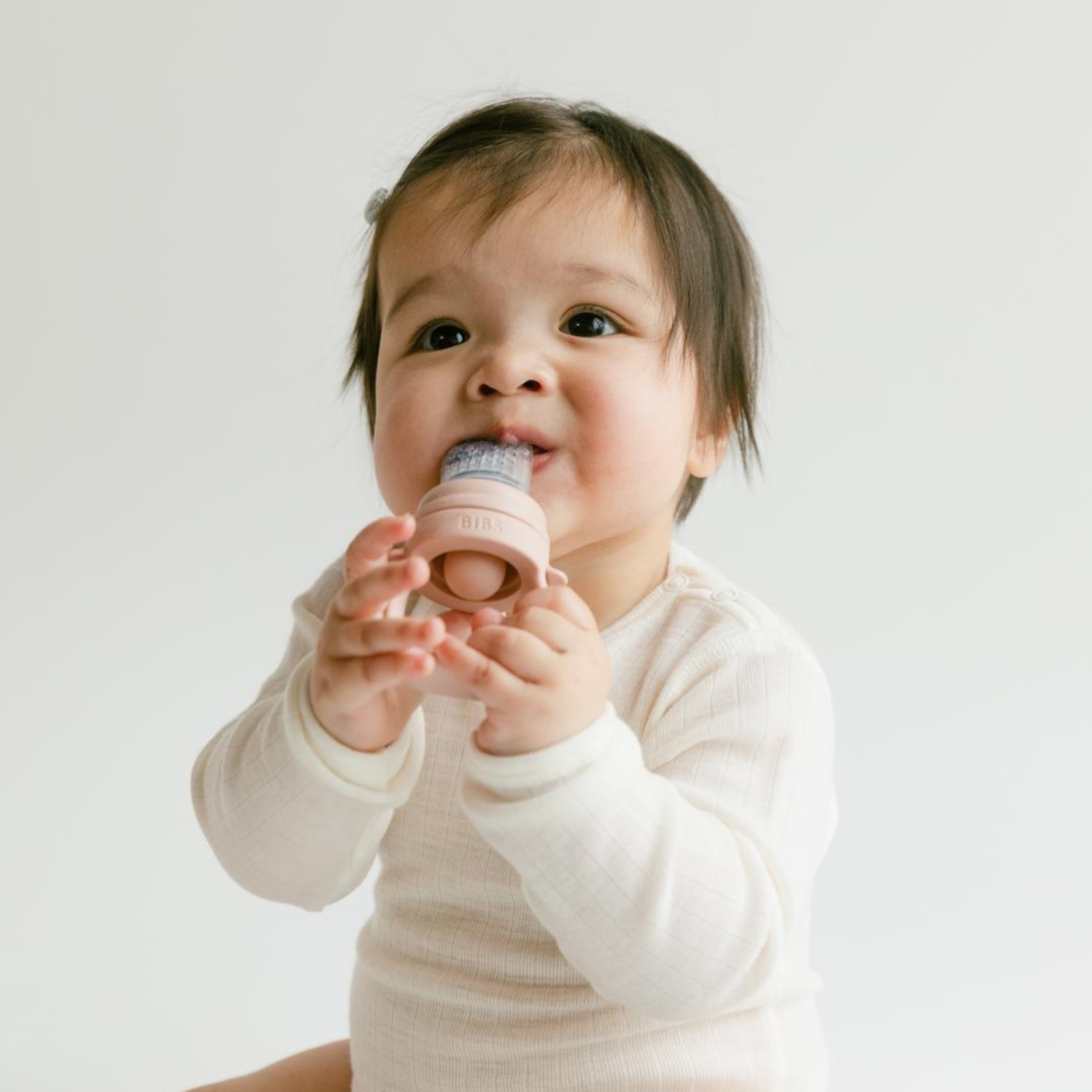 BIBS Infant Silicone Baby Feeder, Blush, 1 Piece