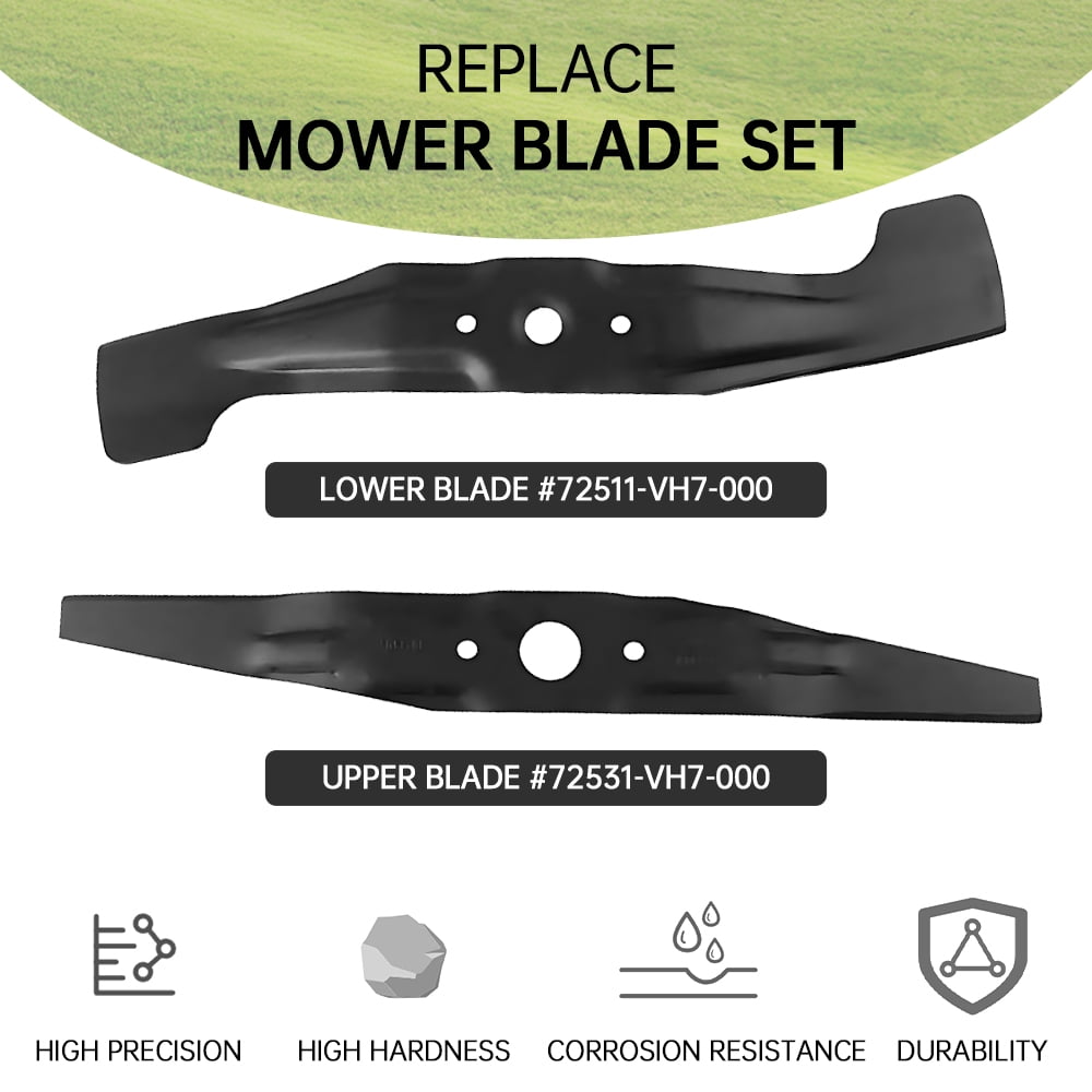 Lawn mower accessories,72511-vl0-s00 And Lawn Mower 21 Inch And 21 Inch Lawn Mower Set Compatible With Black 2 pack