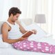 thumbnail image 5 of Fotbe Purple And White Polka Dot Pantalones de Pijama para Hombre, Pantalones de Dormir, Pantalones de Casa con Cintura Ajustable y Bolsillos-X-Large, 5 of 6