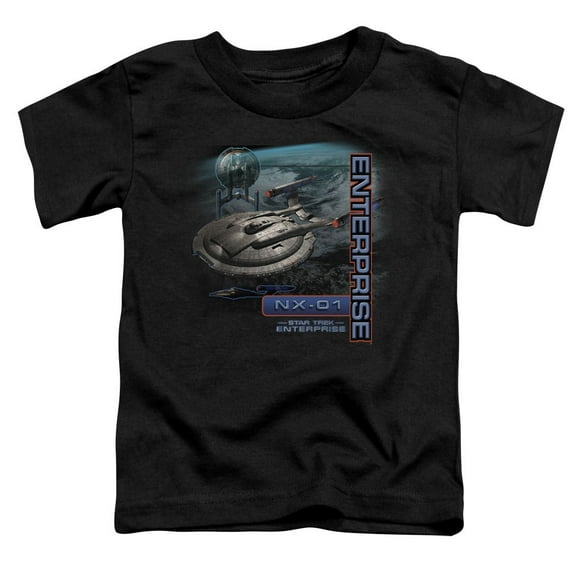 Star Trek Enterprise Nx 01 Toddler T-Shirt Black