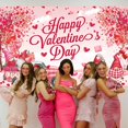 thumbnail image 4 of Lienzo de fondo Woduntes para el día de San Valentín, 183 x 112 cm, color rosa, 4 of 7