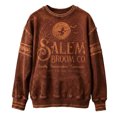 thumbnail image 5 of Women's Oversized Vintage Halloween Sweatshirt Retro Witch Moon Graphic Distressed Long Sleeve Pullover Cozy Fall Autumn Top, 5 of 5