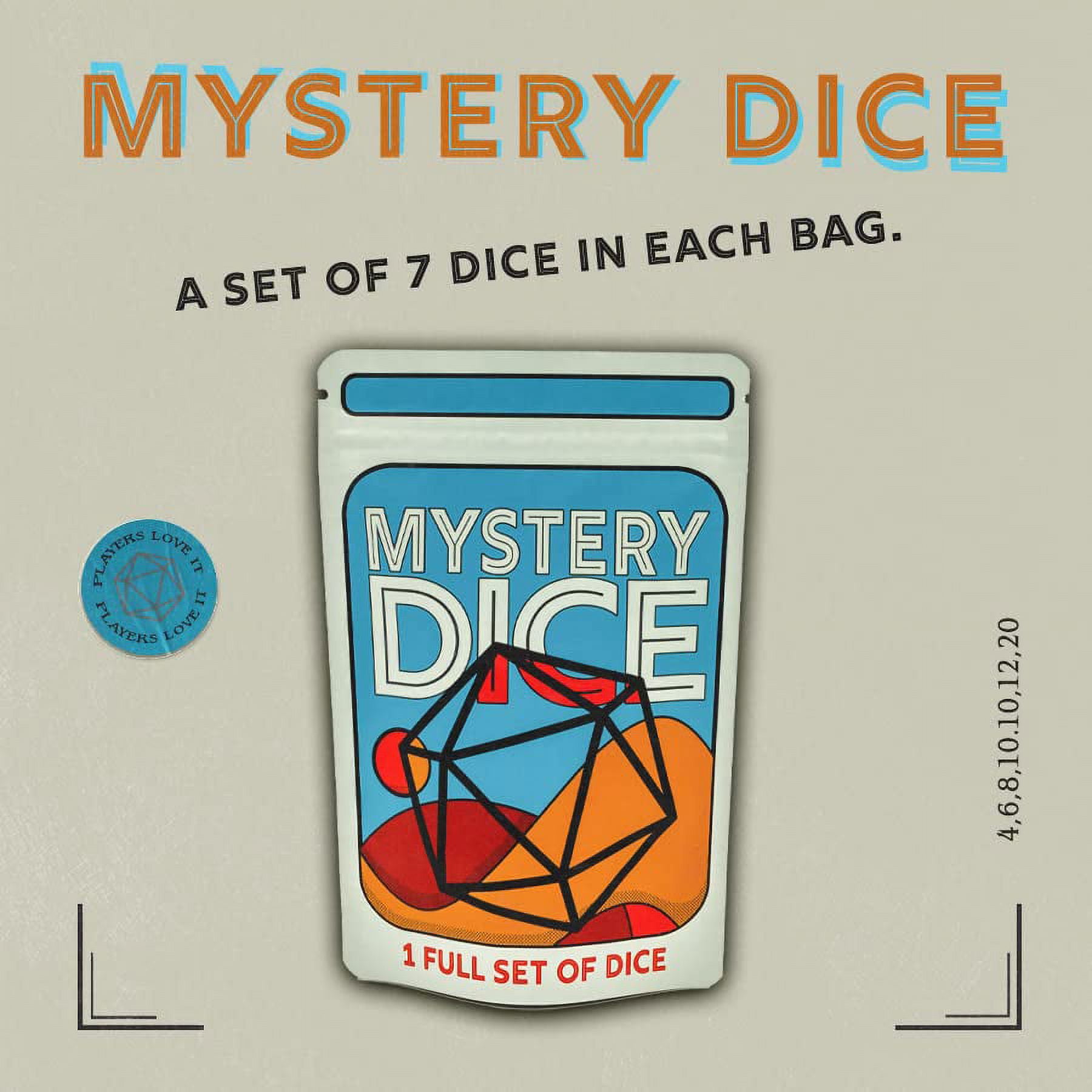 1985 Games Mystery Dice Set – 6-Pack Polyhedral DND RPG Dice