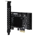 thumbnail image 3 of Tarjeta SATA de 8 Puertos, Tarjeta de expansión de Controlador PCI-E a SATA 3.0 con Soporte de Perfil bajo, Tarjeta de expansión de Interfaz SATA3.0 para Windows 7/8/XP/10 EOTVIA No, 3 of 6