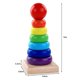 thumbnail image 5 of Juguete para niños Apilable Anillo Torre Bloque de construcción Forma de arco iris Bebé Aprendizaje Juguete educativo-b, 5 of 5