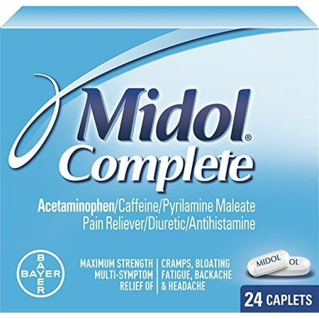 5 Pack - Midol menstruelles complète Caplets 24 Caplets Chaque
