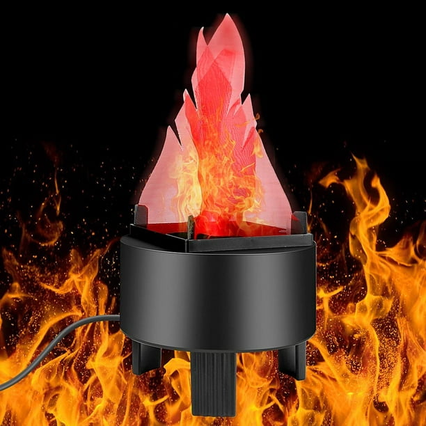 3D LED Faux Feu Flammes Effet Lumière USB Rechargeable Électrique Faux Feu  De Camp Lampe Artificielle Scintillement Flamme Effet Jardin Lumière  Halloween Décorations De Fête De Noël (longue flamme) : :  Luminaires