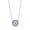White, variant on 925 Sterling Silver Evil Eye Hamsa White Blue CZ Pendant Necklace
