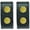 Brass Snap, variant on Hero’s Pride AirTek Deluxe Belt Keepers 2-Pack, 1-1/8", Plain Finish, Black Snap