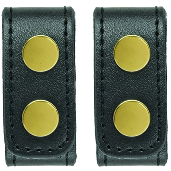 Hero’s Pride AirTek Deluxe Belt Keepers 2-Pack, 1-1/8", Plain Finish, Brass Snap