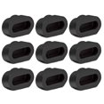 thumbnail image 1 of Protectores de Puerto de Carga de Silicona Focus 9 Piezas Negro, 1 of 5