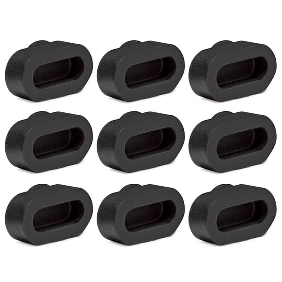 Protectores de Puerto de Carga de Silicona Focus 9 Piezas Negro
