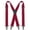Burgundy, variant on Black Heavy Duty X-Back Suspenders for Men, 1.4 inch Wide Adjustable Elastic Straps