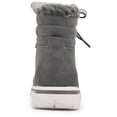 thumbnail image 5 of Cliffs by White Mountain Womens Hallett Faux Fur Trim Lace Up Ankle Boots, 5 of 5