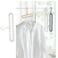 thumbnail image 3 of Space Saving Multi\-port Support Circle Clothes Hanger Clothes Drying Multifunction Plastic Scarf Clothes Hangers Storage Racks White, 3 of 9