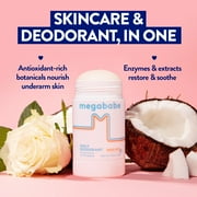Megababe Rosy Pits Daily Deodorant Stick, Aluminum-Free, Clear & Clean, 2.6 oz