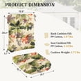 thumbnail image 7 of FUNDAZE Outdoor Chair Cushion, 47"L x 19.9"W 1 Piece Cushion W/ Ties for Indoor Outdoor Rocking Chairs, Leaf, 7 of 7