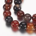 thumbnail image 3 of Natural Agate Beads Strands Dyed Round Dark Red, 3 of 3