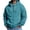 Cyan, variant on FENGYOU Mens Waffle Knit Zip Up Hoodie Long Sleeve Drawstring Hooded Sweatshirt Relaxed Fit Casual Full Zip Jacket Beige L