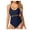 Navy, variant on Easter Swimwear Dress Fashion Womens V Neck Swimsuits Mesh Halter One Piece Monokini Bathing Suit Woman Swimsuit