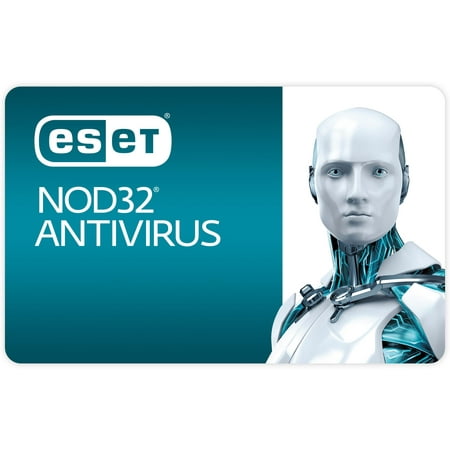 ESET NOD32 Antivirus - 1 Device, 1 Year - Slim Packaging DVD and Download (Top Ten Best Antivirus)