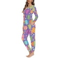 thumbnail image 2 of FKELYI Easter Eggs Women Pajama Size XS Comfortable Jooger Women Sleepwear 2 Piece Lightweight Long Sleeve Pajamas Festival Gift, 2 of 4