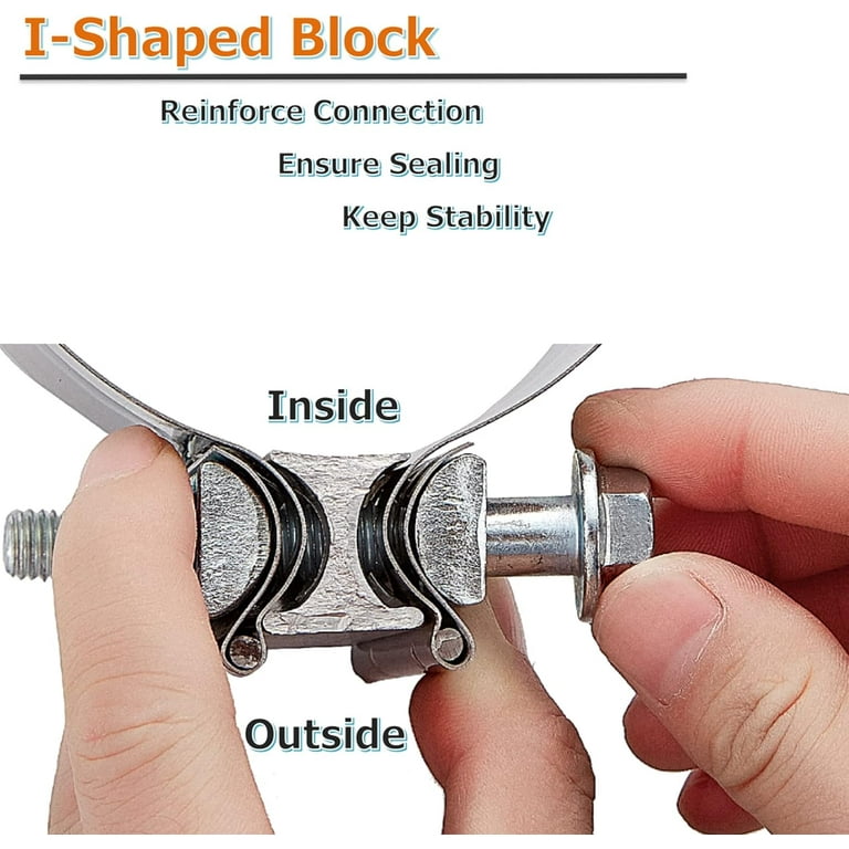 Amazon.com: Vitonsbay 2.25 Inch Exhaust Clamp, 2 1/4 Inch
