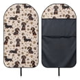 thumbnail image 6 of XYZCANDO Dachshund Paw Prints Car Seat Towel Cover, Compatible with Van Truck Seat, Terry Cloth Car Seat Covers for Cars Vans Easy to Install, 6 of 7