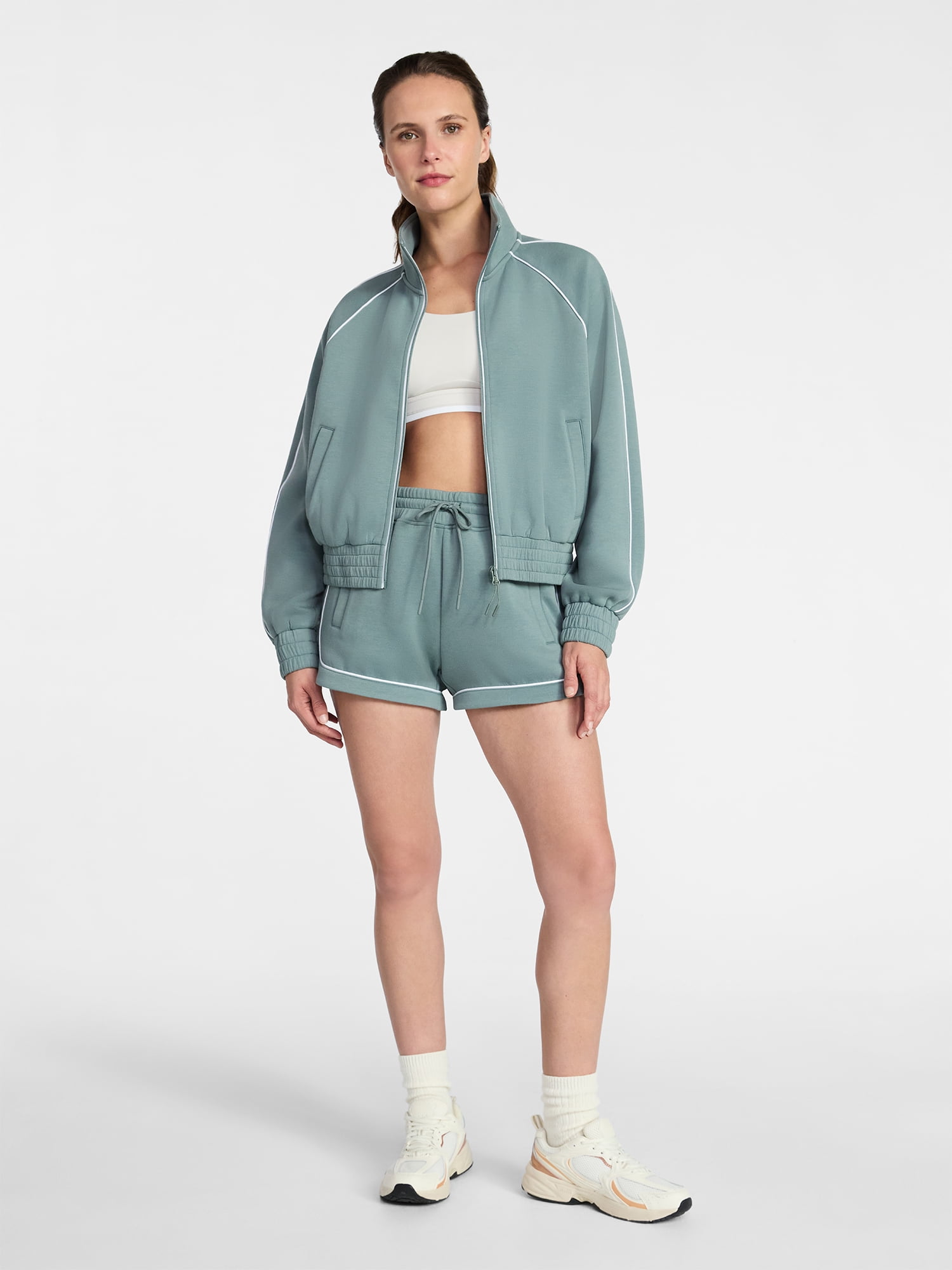 Avia Women's ScubaKnit Track Jacket, Sizes XS-XXXL