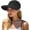 Black, variant on Sun Hat for Women UV Protection Visor Hats Wide Brim Sun Hats Ponytail for Summer Beach Tennis Golf Garden