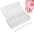 thumbnail image 4 of Full Nail Tips, Fake Nails Semi Scrub ABS Material 550pcs Breathable  For Halloween For Christmas Tetragonum, 4 of 8