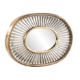 thumbnail image 3 of SEI Furniture Froxley Oval Contemporary Wood Decorative Mirror in Silver, 3 of 3