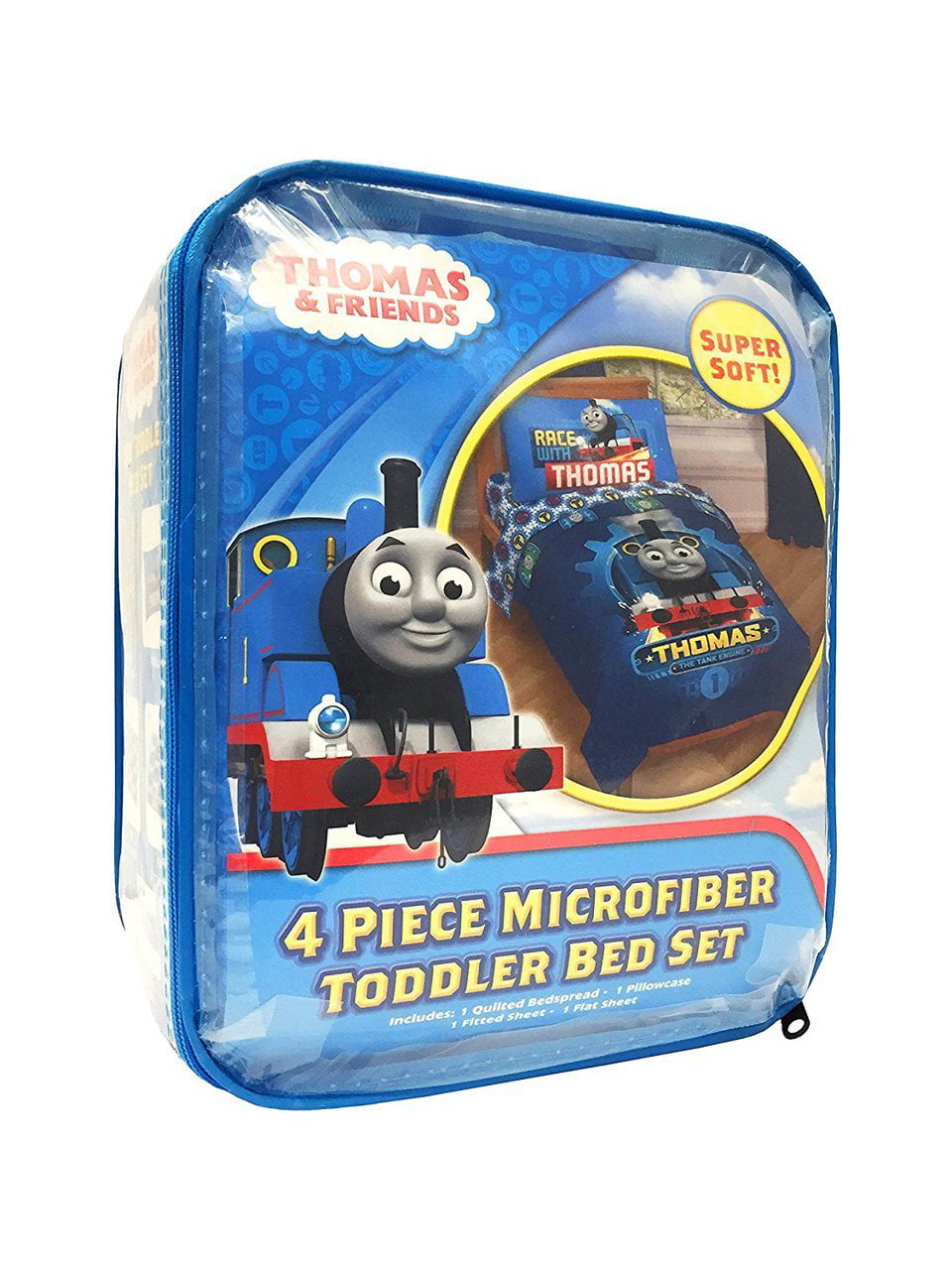 Thomas And Friends 4 Piece Toddler Bedding Set Walmart Com - 