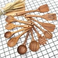 thumbnail image 3 of Juego de utensilios de cocina de madera BOKALAKA, 11 piezas para cocinar, 3 of 6