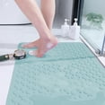 thumbnail image 5 of Non-Slip Bath Mat with Suction Cups | Dolphins Design Foot Scrubber | PVC Waterproof Floor Mat for Shower & Bathtub | 35x70cm Quick-Dry Bathroom Mat in 5 Colors, 5 of 6